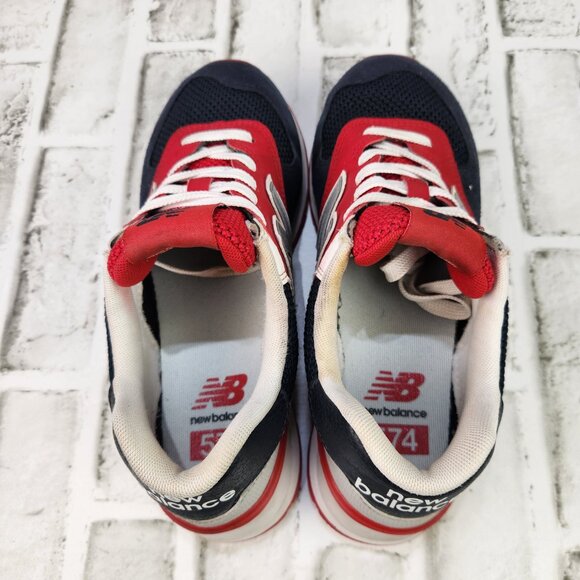 New Balance 574 Women's Sz 8 B Eclipse Red Classic Running Sneaker Shoes WL574SA - Picture 6 of 10